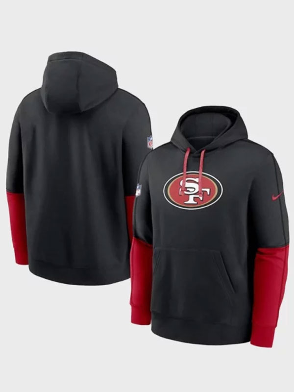 2024 NFL Nike Scarlet San Francisco Sideline Club Hoodie