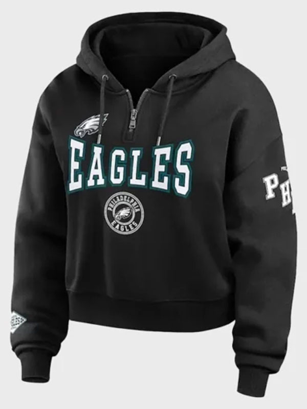 2024 NFL Philadelphia Eagles Erin Andrews Black Hoodie