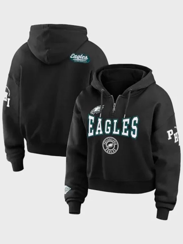 2024 NFL Philadelphia Eagles Erin Andrews Black Hoodie