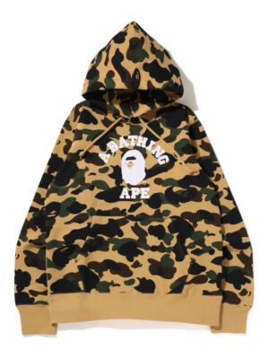 A Bathing Ape 1st Camo College Pullover Hoodie