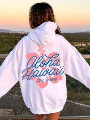Aloha Hawaii Surf Paradise Oversized Hoodie