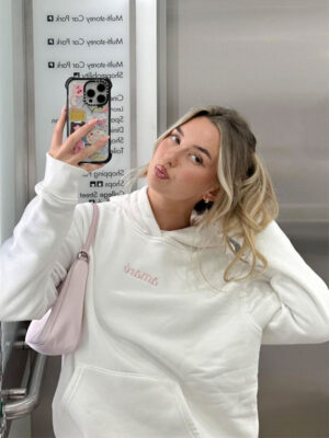 Amare Radiate Love Heart Oversized Pullover Hoodie