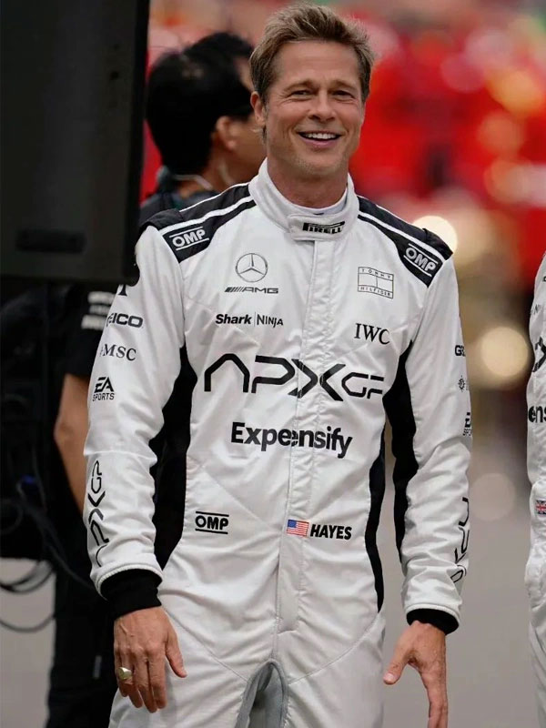 Apex Grand Prix Brad Pitt F1 White Racing Jumpsuit