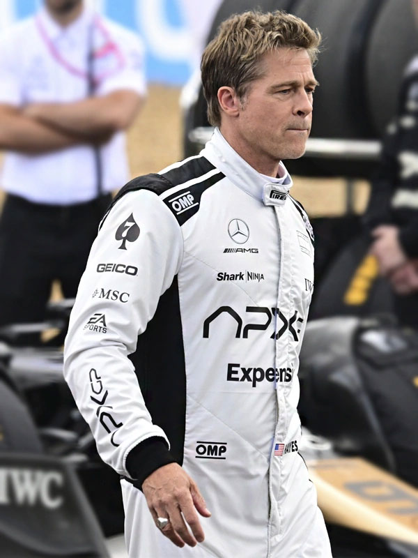 Apex Grand Prix Brad Pitt F1 White Racing Jumpsuit