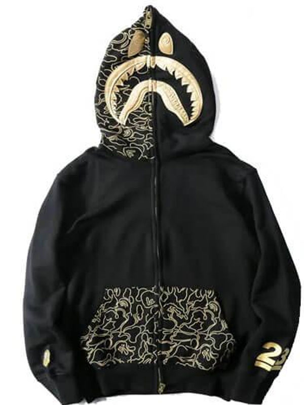 Bape 23rd Anniversary Black Fleece Pullover Hoodie