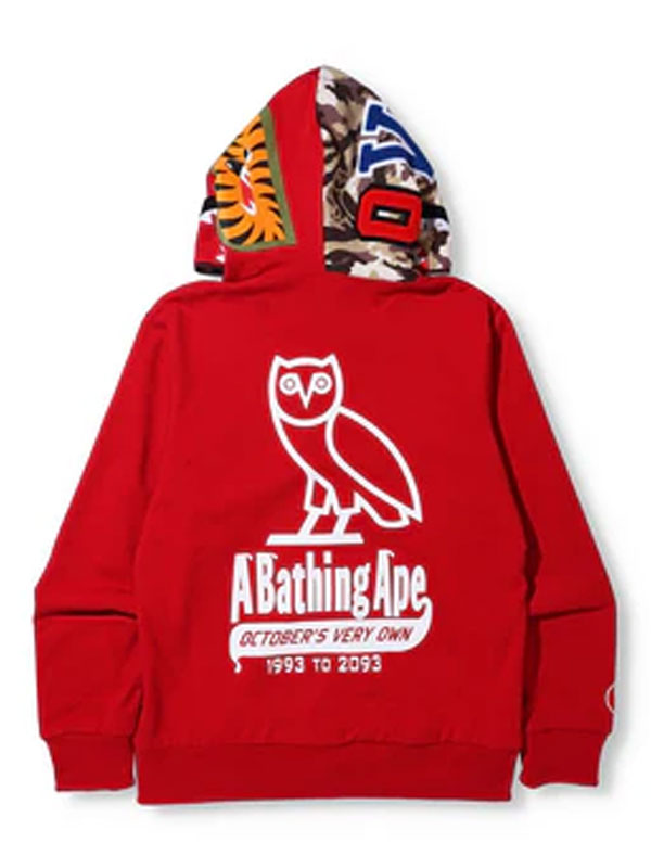 BAPE OVO A Bathing Ape Oversized Pullover Hoodie