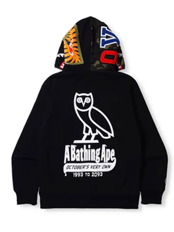 BAPE OVO A Bathing Ape Oversized Pullover Hoodie