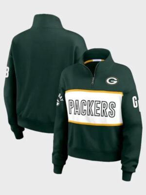 Bay Packers Erin Andrews Quarter-Zip Jacket