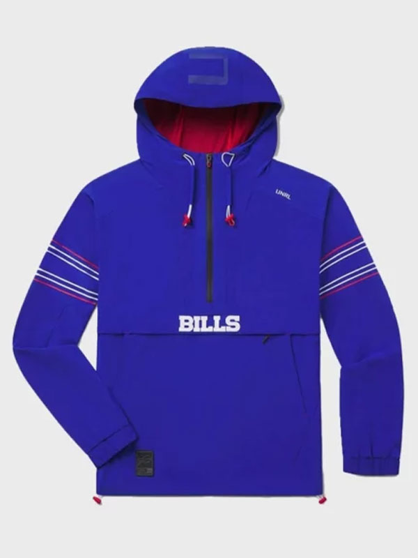 Bills x UNRL Buffalo Blue DWR Track Hoodie Jacket