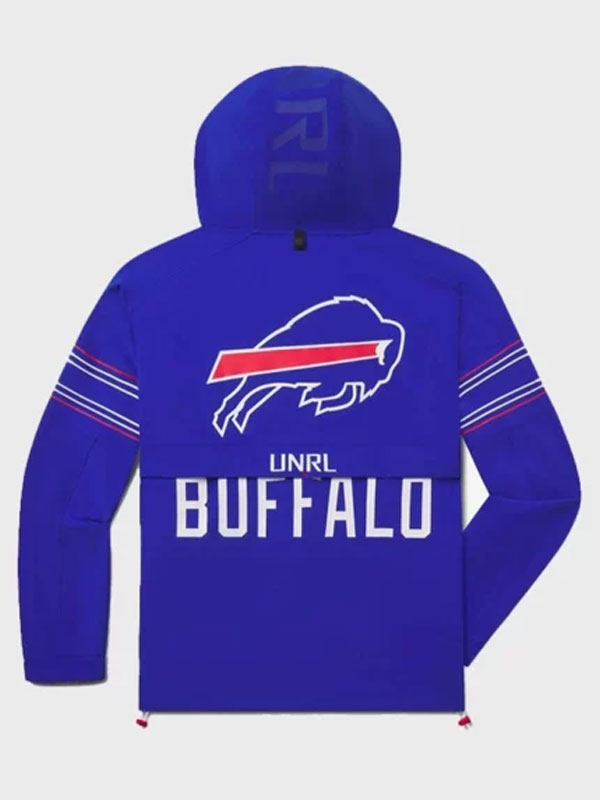 Bills x UNRL Buffalo Blue DWR Track Hoodie Jacket