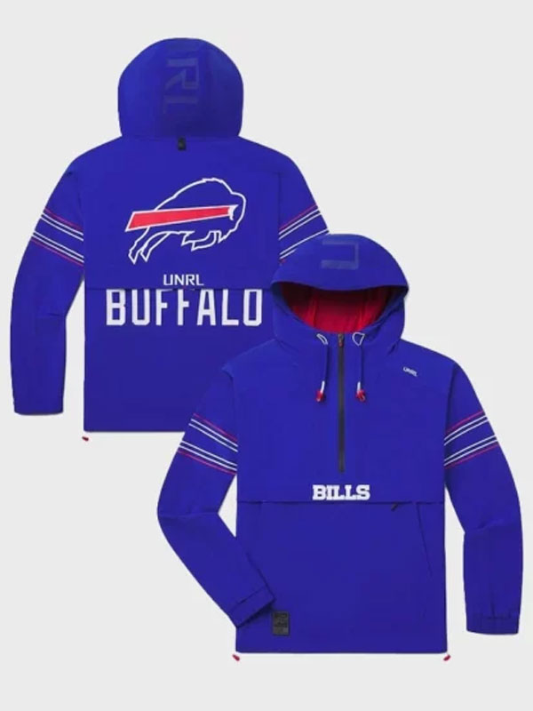 Bills x UNRL Buffalo Blue DWR Track Hoodie Jacket