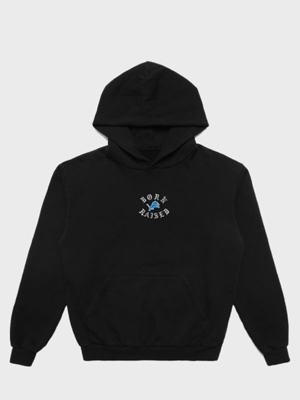 Born x Raised Detroit Lions Chrome Rocker Hoodie