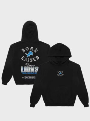 Born x Raised Detroit Lions Chrome Rocker Hoodie