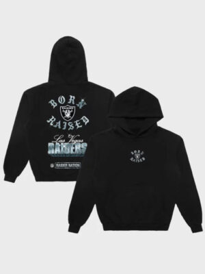 Born x Raised Las Vegas Raiders Chrome Rocker Hoodie