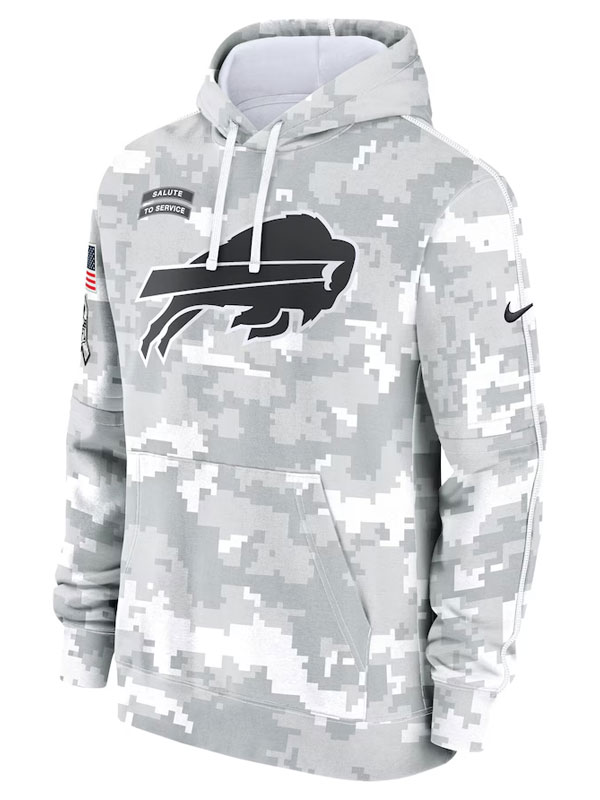 Buffalo Bills Salute to Service Arctic Camo Hoodie