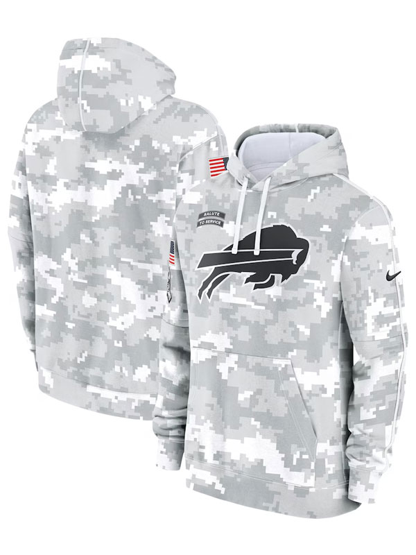 Buffalo Bills Salute to Service Arctic Camo Hoodie