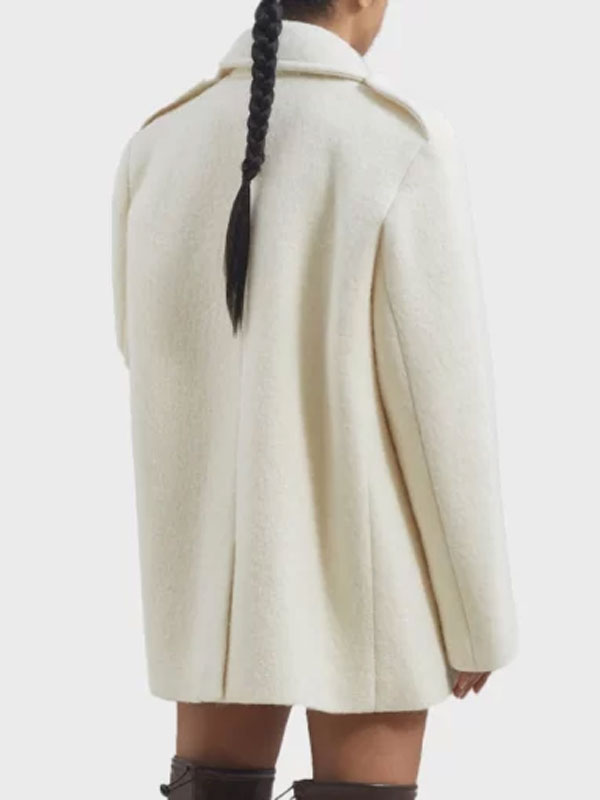 Camille Razat Emily In Paris S04 White Coat
