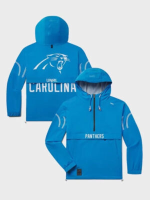 Carolina Panthers UNRL Blue Half-Zip Track Jacket