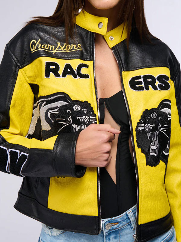 Champions Racers Eye Of The Tiger Moto Leather Jacket