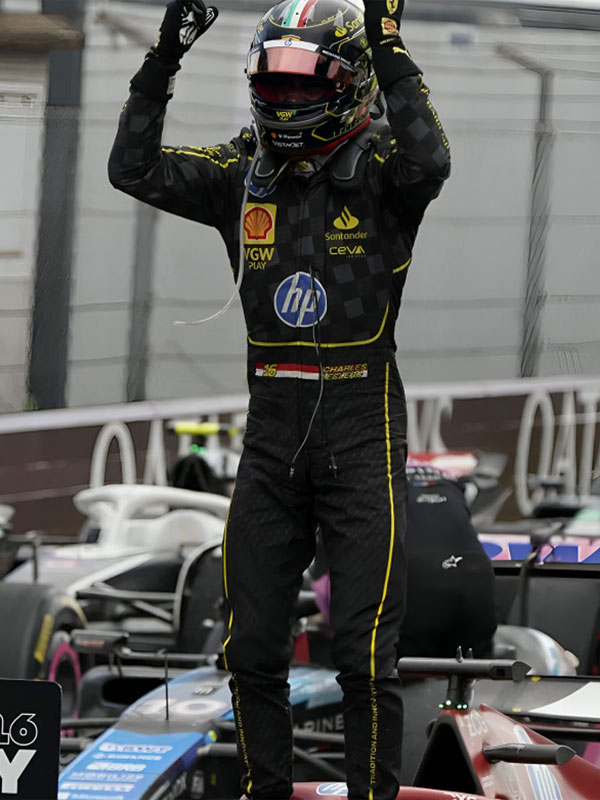 Charles Leclerc F1 Grand Prix Of Italy Black Jumpsuit