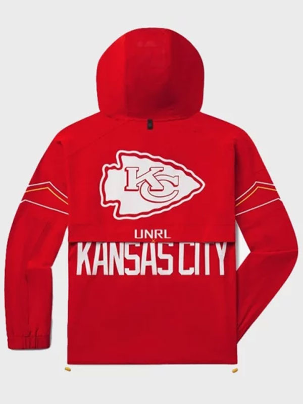 Chiefs x UNRL Kansas City Red DWR Track Hoodie Jacket