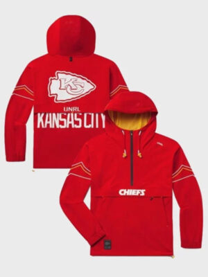 Chiefs x UNRL Kansas City Red DWR Track Hoodie Jacket