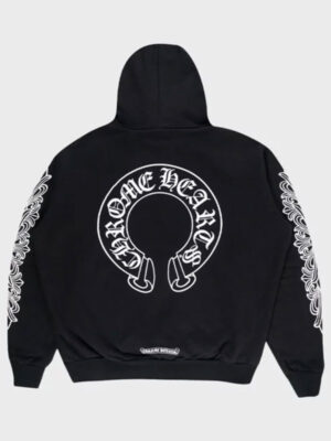 chrome-hearts-horse-shoe-floral-pullover-black-hoodie-1