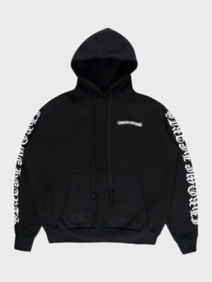 Chrome Hearts Script Oversized Pullover Black Hoodie