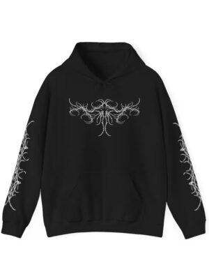 Cyber Sigilism Edgy Deathcore Gothic Oversized Hoodie