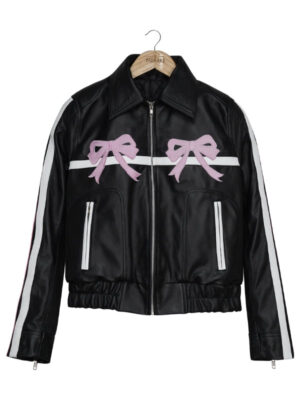 Diddi Moda Arcana Archive Bow Leather Jacket