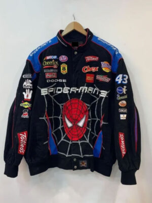Disney Daytona Spiderman 500 Black Cotton Jacket