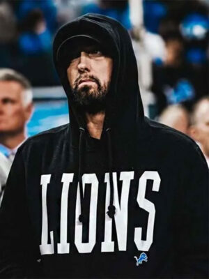 Eminem Detroit Lions Black Fleece Pullover Hoodie