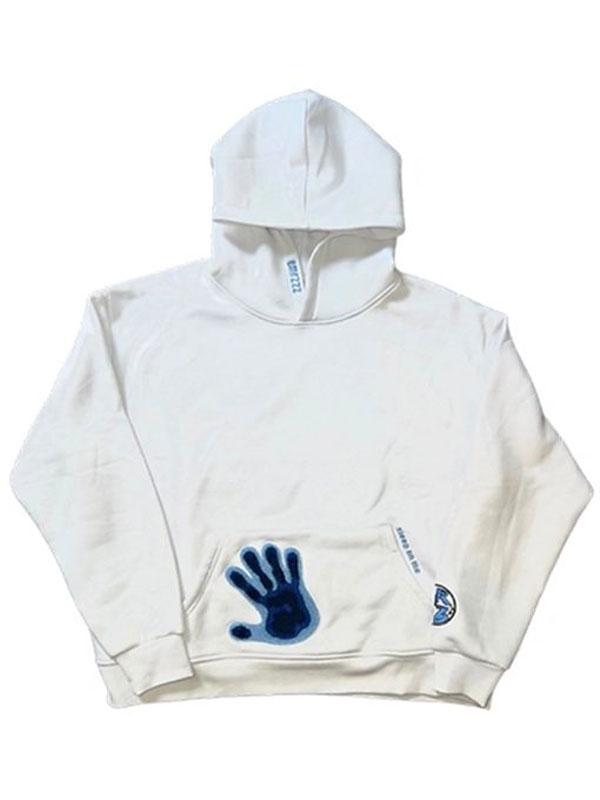 Emrzzz Thermal White Pullover Hoodie