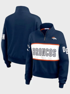 Erin Andrews Denver Broncos Quarter-Zip Jacket