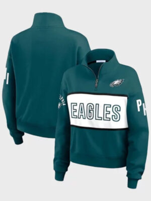 Erin Andrews Philadelphia Eagles Quarter-Zip Jacket