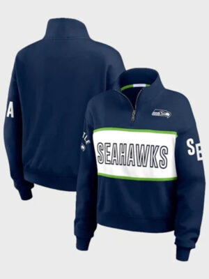 Erin Andrews Seattle Seahawks Quarter-Zip Jacket