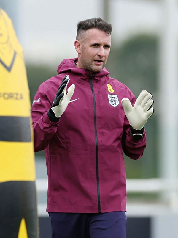 Euro 2024 England Football Maroon Training Jacket