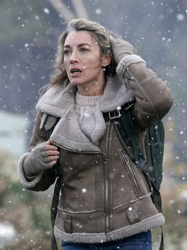 Eve Harris La Brea Suede Eve’s Beige Shearling Jacket