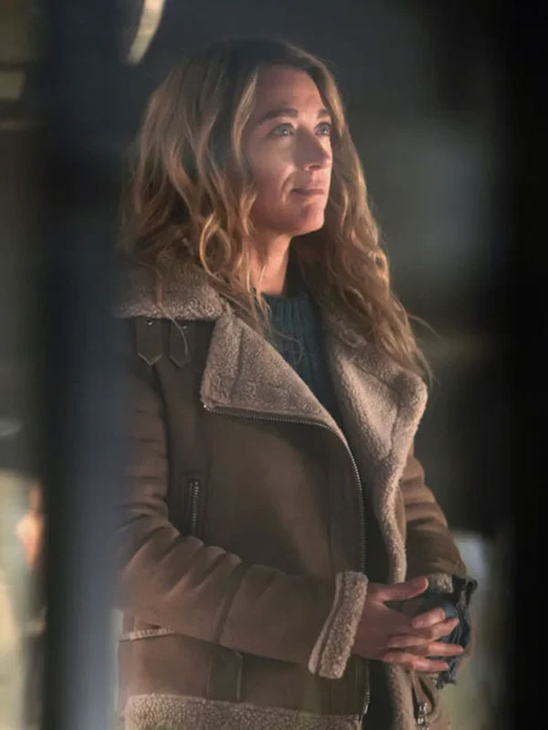Eve Harris La Brea Suede Eve’s Beige Shearling Jacket