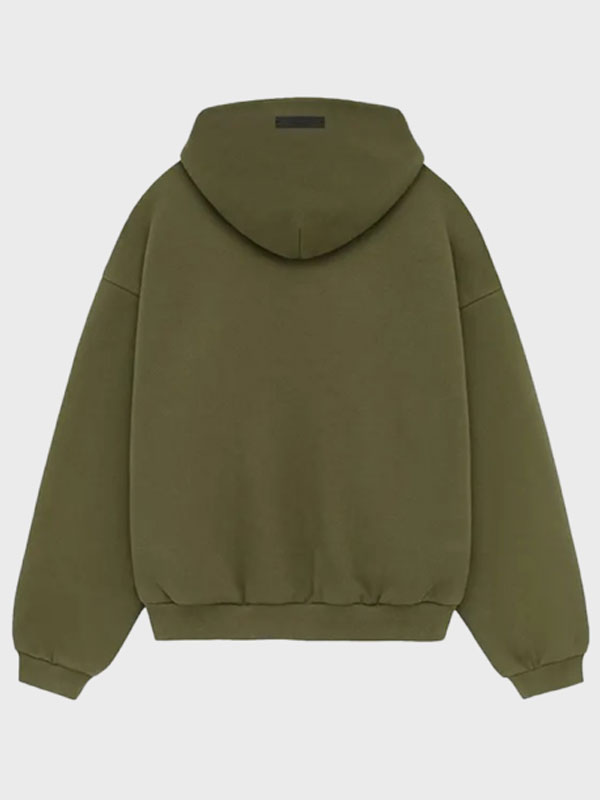 Fear of God Essentials Military Green Pullover Hoodie