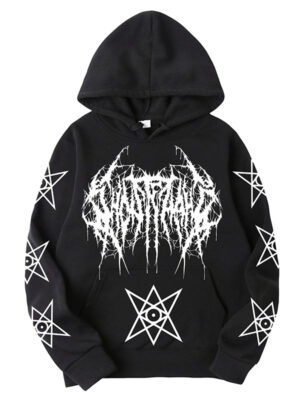 Ghostemane Darktrap Printed Oversized Hoodie