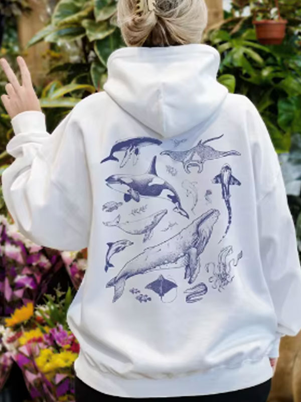 Gift For Marine Biologist Nature Lover Oversized hoodie