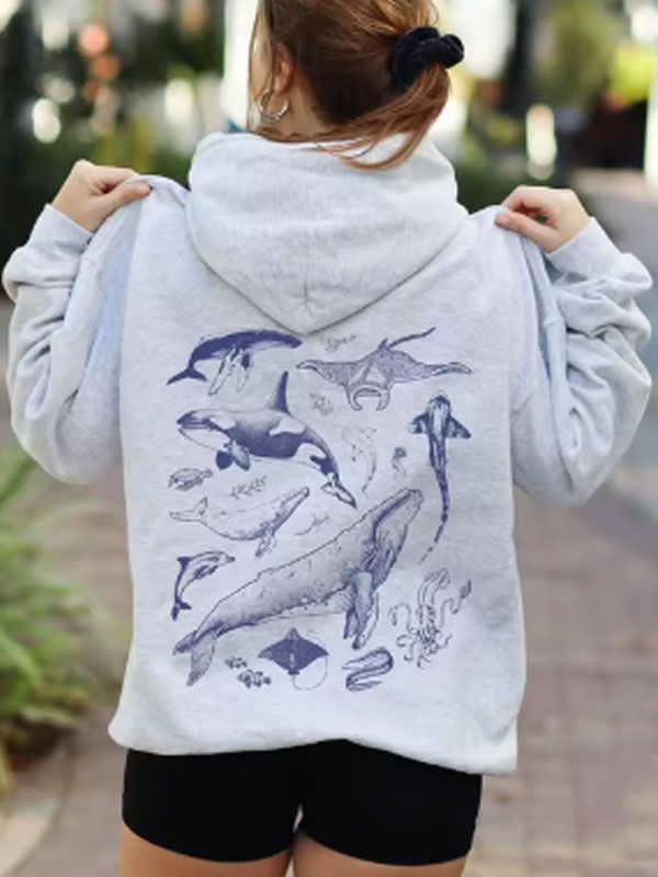 Gift For Marine Biologist Nature Lover Oversized hoodie