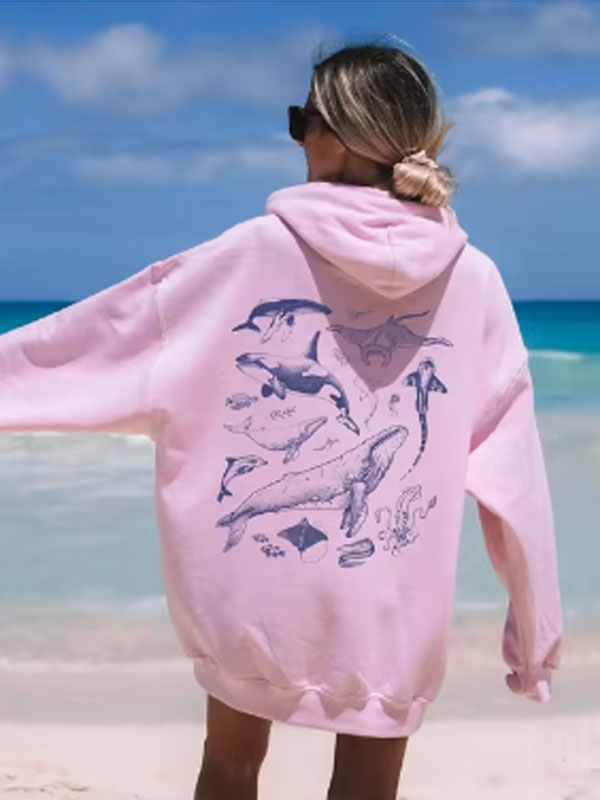 Gift For Marine Biologist Nature Lover Oversized hoodie