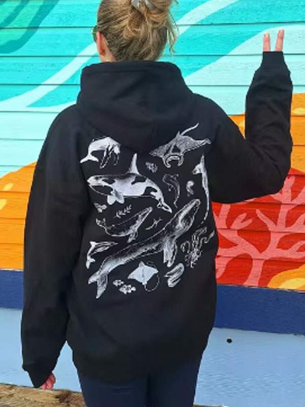 Gift For Marine Biologist Nature Lover Oversized hoodie