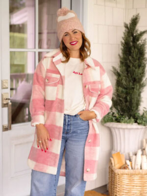 Jillian Harris x Joe Fresh Pink Wool Coat
