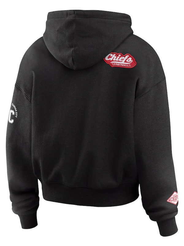 Kansas City Chiefs Erin Andrews Fleece Quarter-Zip Hoodie