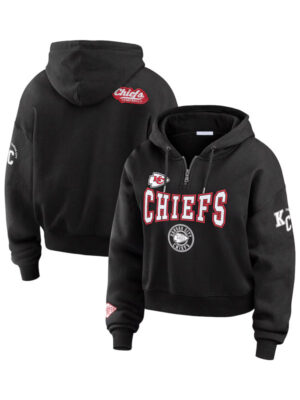 Kansas City Chiefs Erin Andrews Fleece Quarter-Zip Hoodie