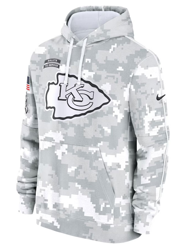 Kansas City Chiefs Salute to Service Arctic Camo Hoodie