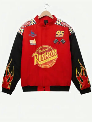 Lightning Mcqueen Disney Pixar Cars Red Racing Jacket
